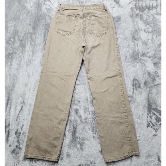 S.O.N.G. Jeans Women 5/27 Tan 90s Boyfriend Cargo Utility High Rise Straight Leg - Picture 3 of 14